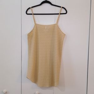 vintage pastel yellow slip dress